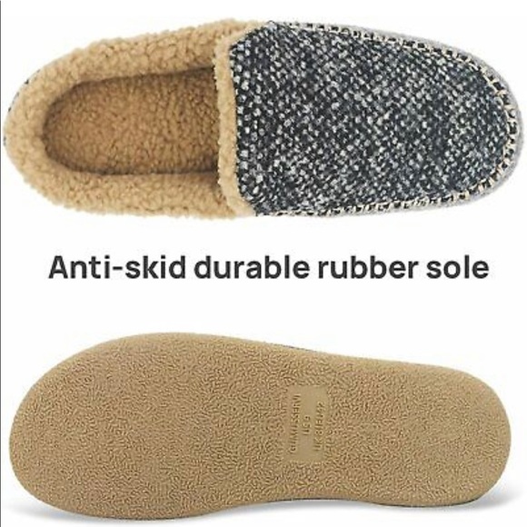 GUMUSSERVI Men’s Moccasin Memory Foam Slippers - Picture 4 of 9